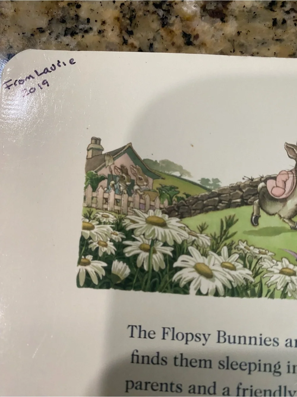 VTG Beatrix Potter Board Book Benjamin Bunny & Flopsy Bunnies Charles Santore